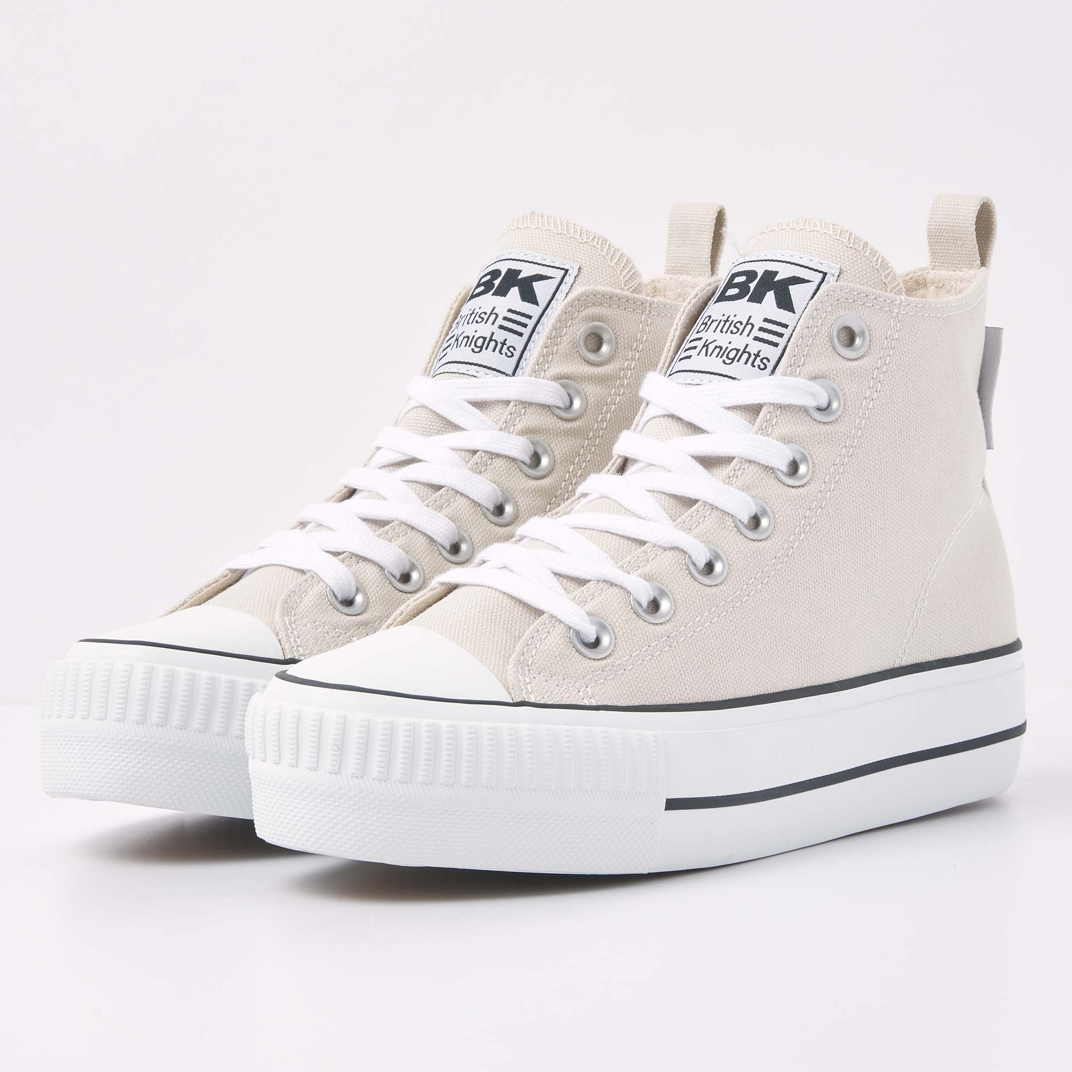 British Knights Sneaker Front view B51-3724-01 KAYA MID HIGH-TOP FEMALE British Knights Sneaker Front view B51-3724-01 KAYA MID HIGH-TOP FEMALE