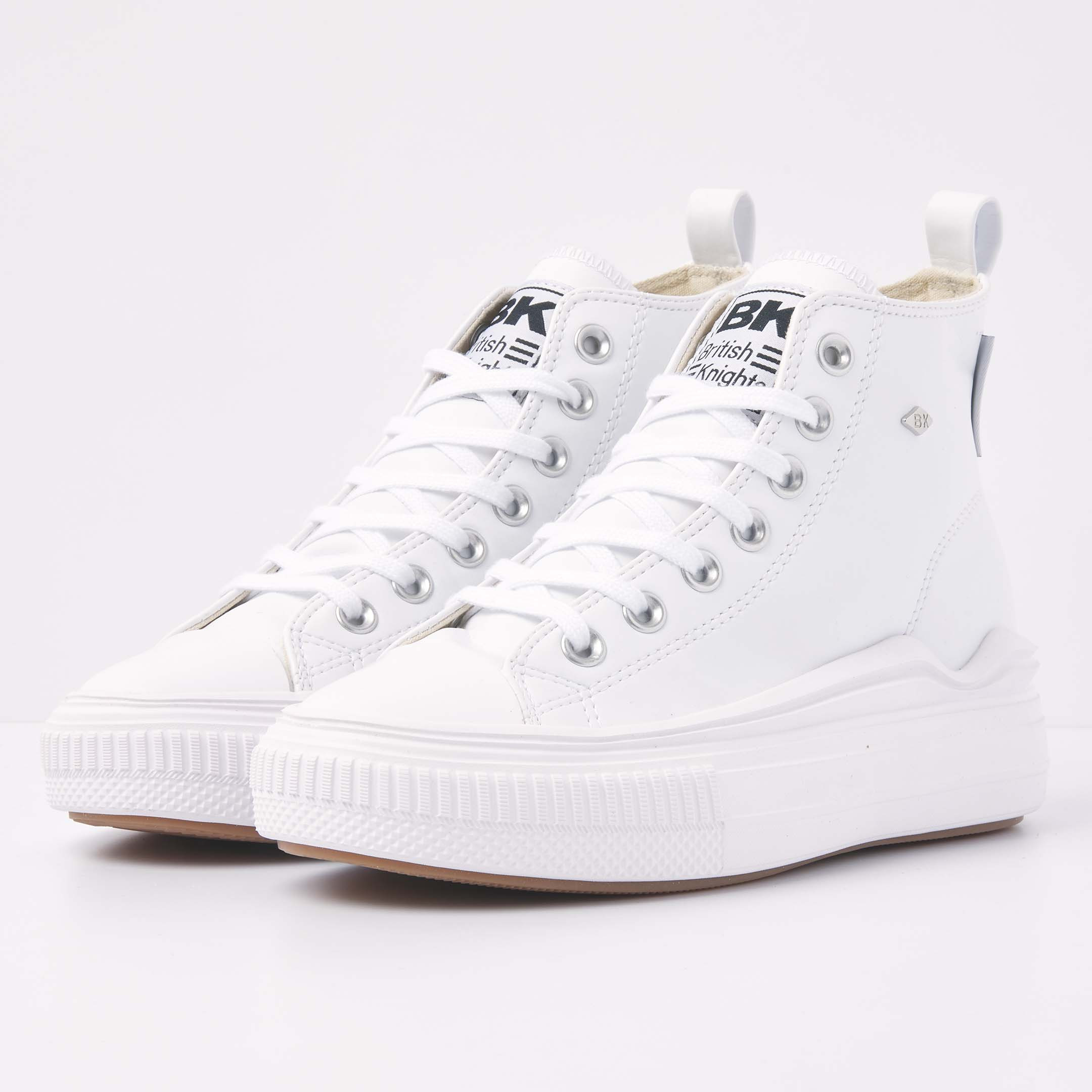 British Knights Sneaker Front view B51-3735-02 KAYA FLOW MID HIGH-TOP FEMALE British Knights Sneaker Front view B51-3735-02 KAYA FLOW MID HIGH-TOP FEMALE