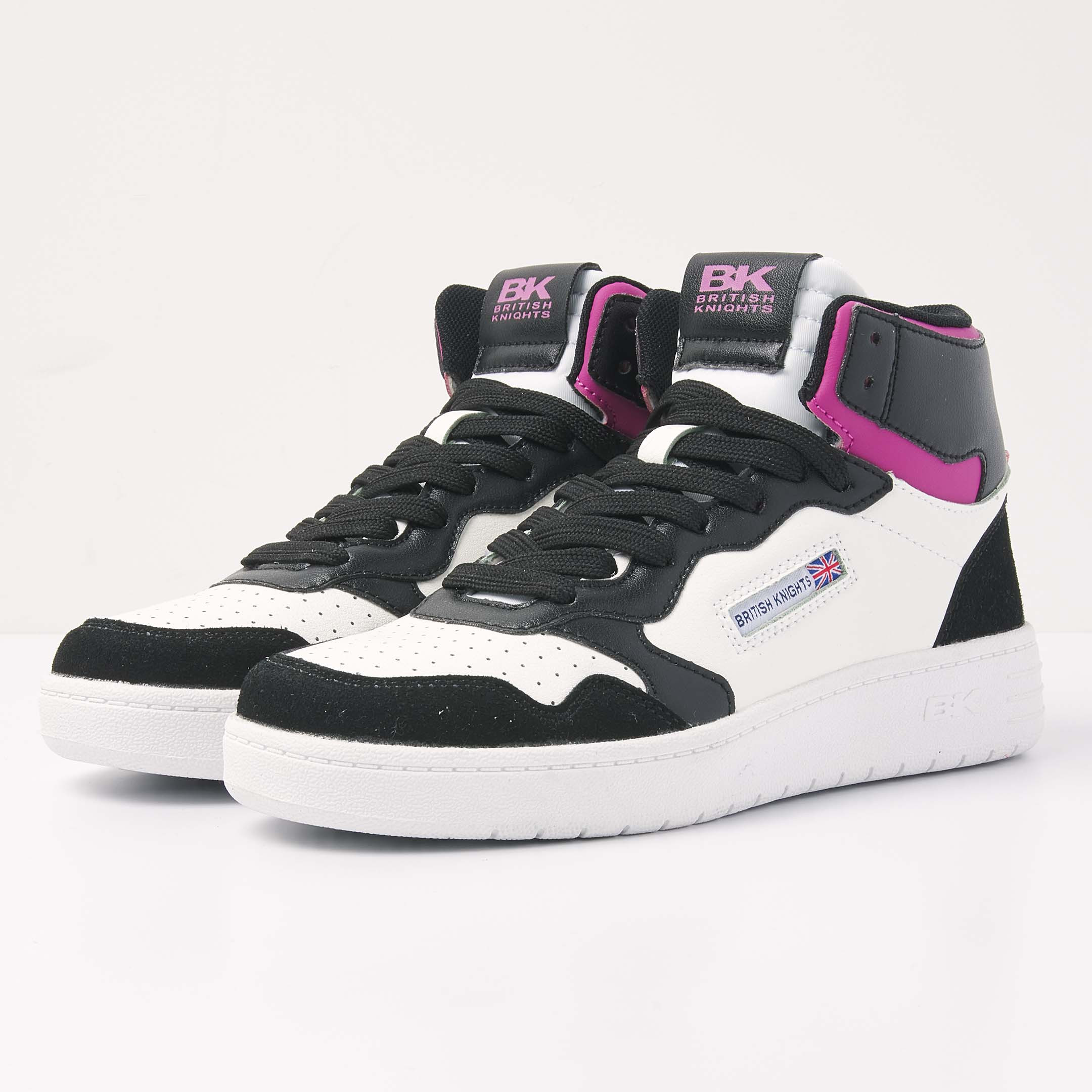 British Knights Sneaker Front view  B52-3616-01 NOORS MID HIGH-TOP FEMALE