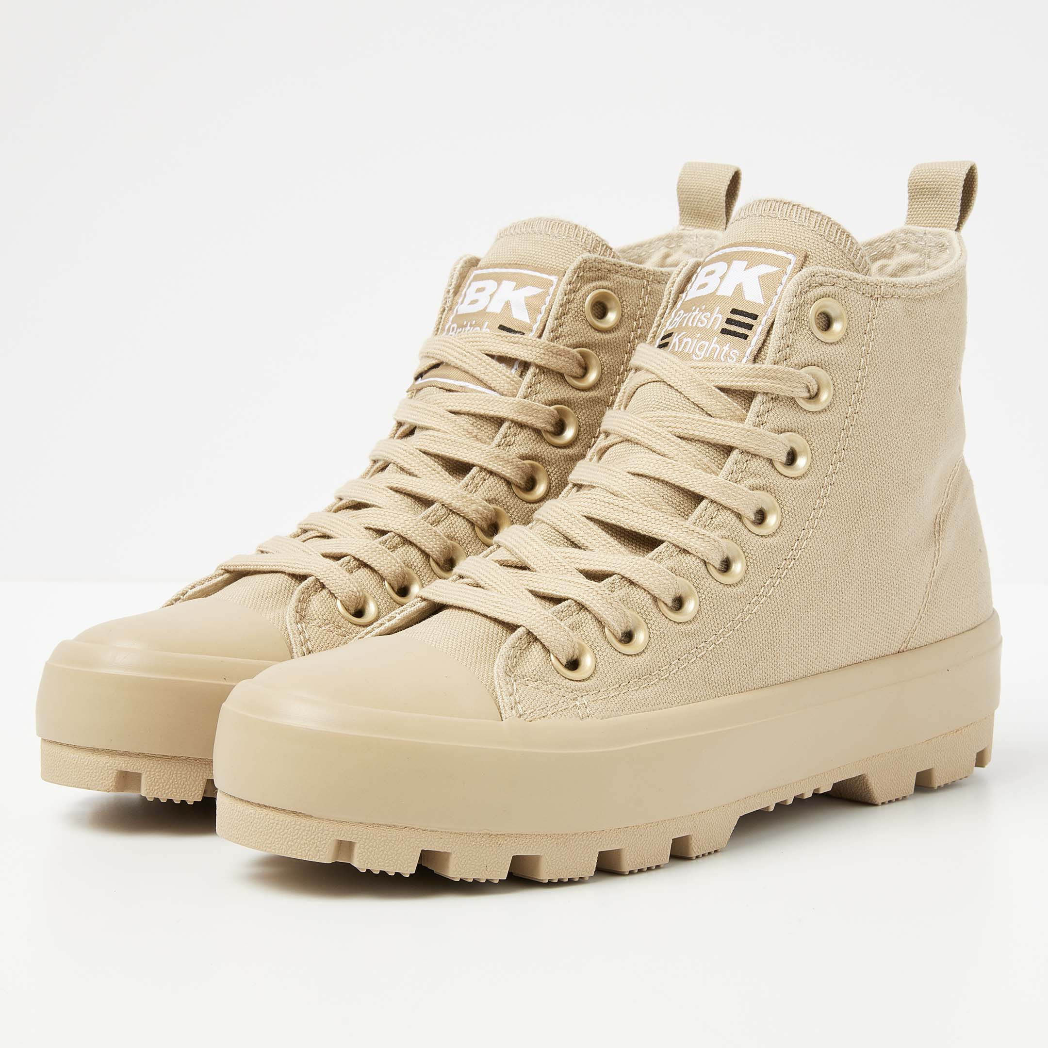 British Knights Sneaker Front view  B53-3702-01 KAYA DSRT HIGH-TOP FEMALE