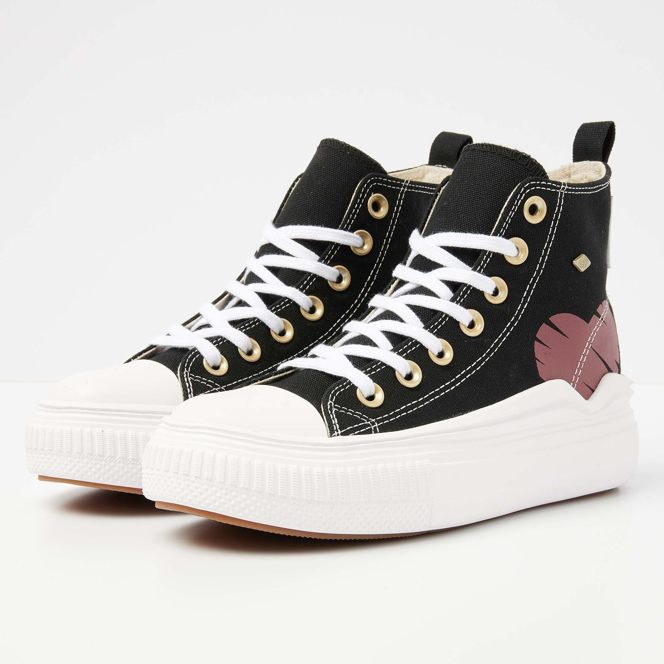 British Knights Sneaker Front view B53-3711-08 KAYA FLOW MID HIGH-TOP FEMALE British Knights Sneaker Front view B53-3711-08 KAYA FLOW MID HIGH-TOP FEMALE