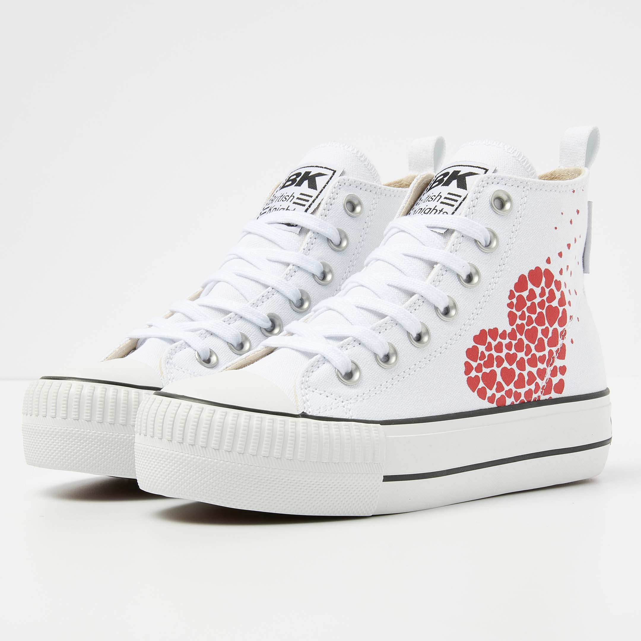 British Knights Sneaker Front view B53-3722-01 KAYA MID HIGH-TOP FEMALE British Knights Sneaker Front view B53-3722-01 KAYA MID HIGH-TOP FEMALE
