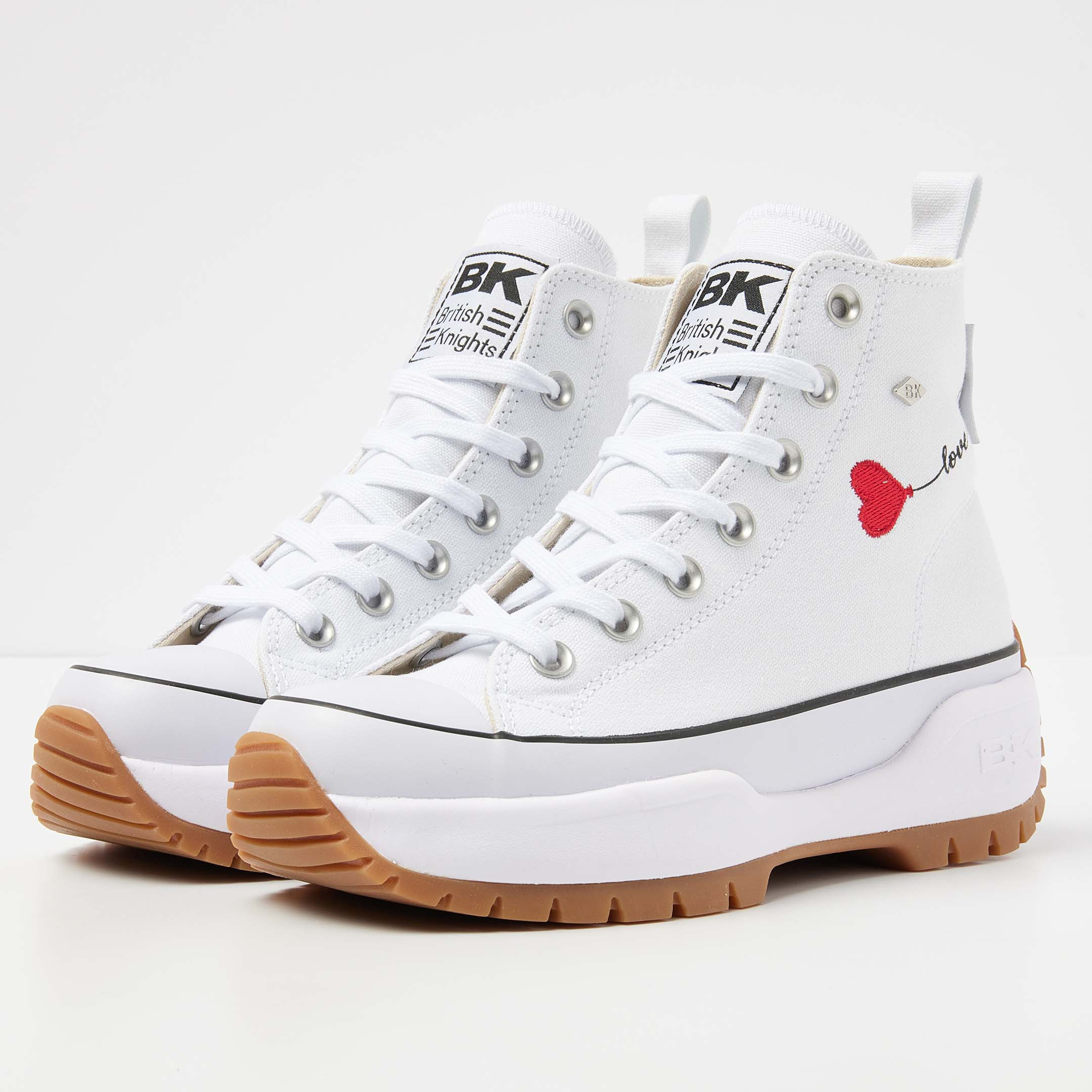 British Knights Sneaker Front view  B53-3732-02 KAYA MID FLY HIGH-TOP FEMALE