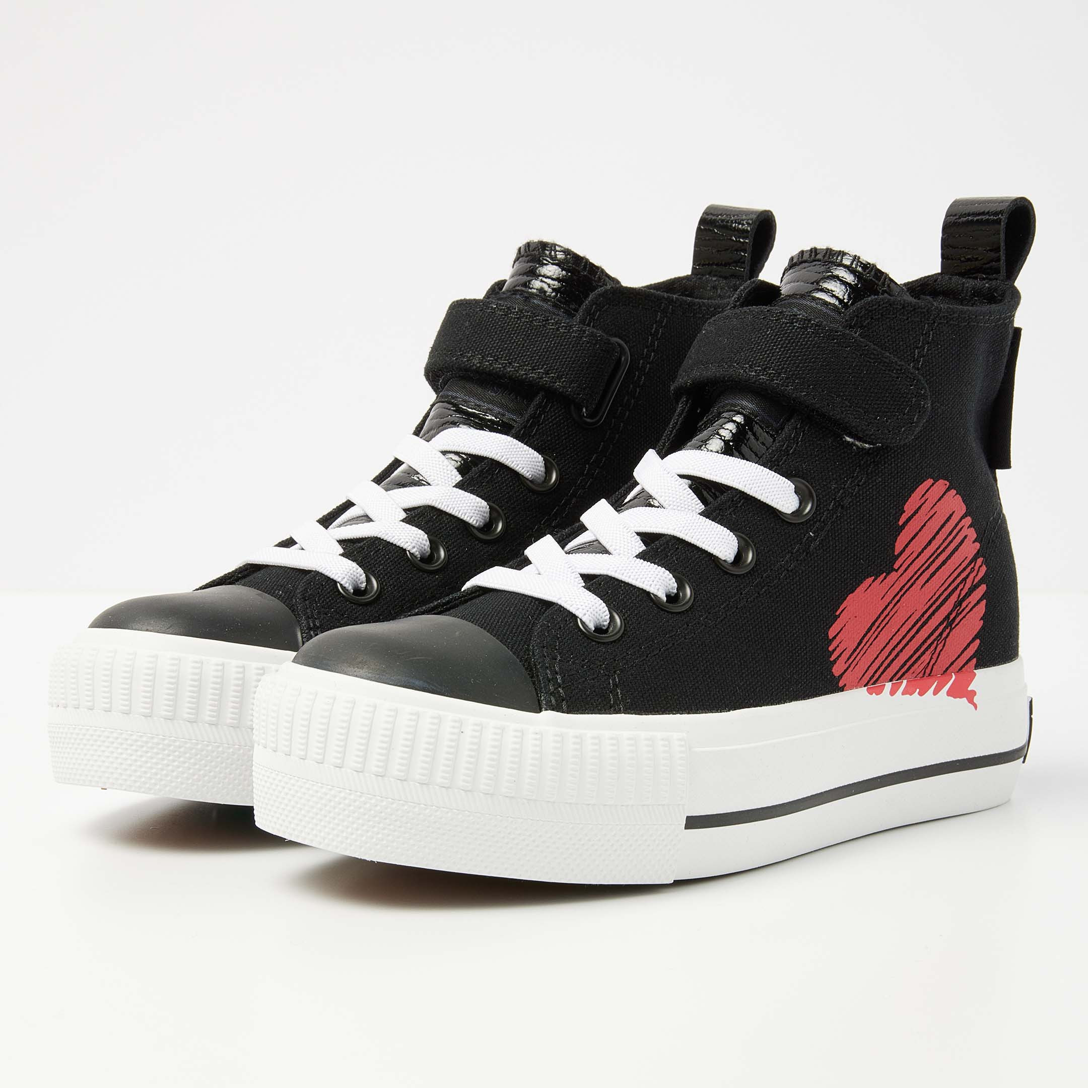 British Knights Sneaker Front view  B54-3713C-01 KAYA MID HIGH-TOP FEMALE