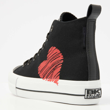 Back view  B54-3713-01 KAYA MID HIGH-TOP FEMALE